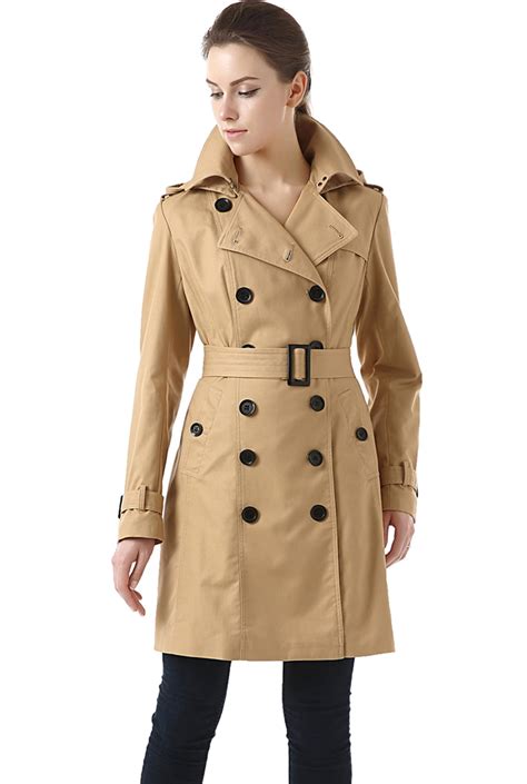 waterproof trench coat with hood